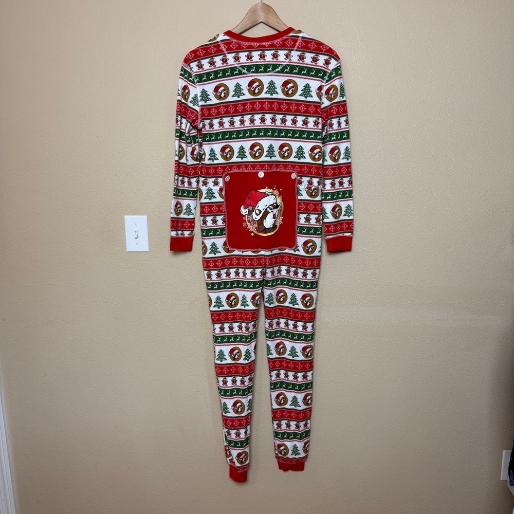 Buc-ees Adult Small Christmas Pajamas Waffle Knit One Piece - Picture 5 of 8
